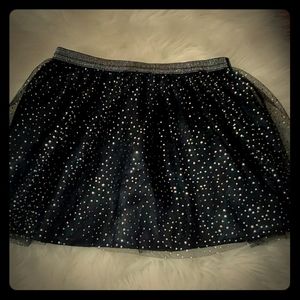 Holiday Time Black with shimmer skirt for girls
